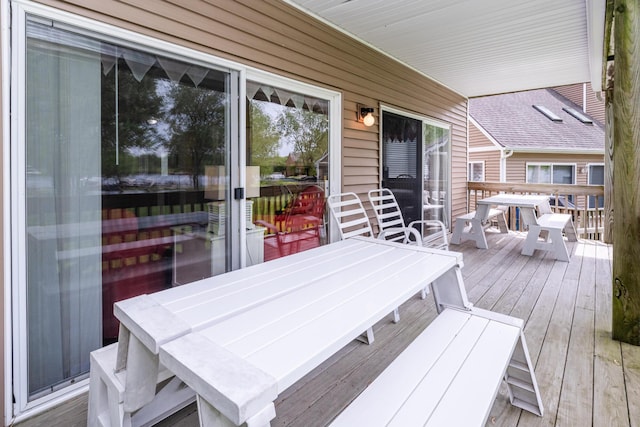 5632 N Watervliet Rd Unit 22, Watervliet, MI 49098 - deck featuring outdoor dining area