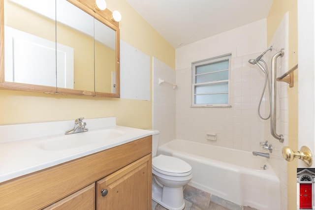 1506 Chandler Rd, Ann Arbor, MI 48105 - full bath with toilet, vanity, and tub / shower combination