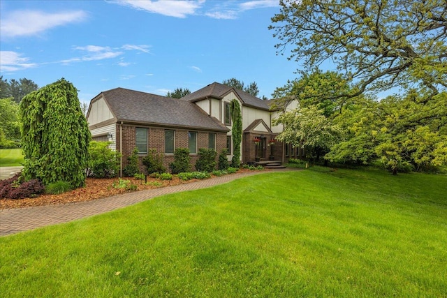 4047 Ramsgate Ct, Ann Arbor, MI 48103 - view of front of house with a front lawn and brick siding
