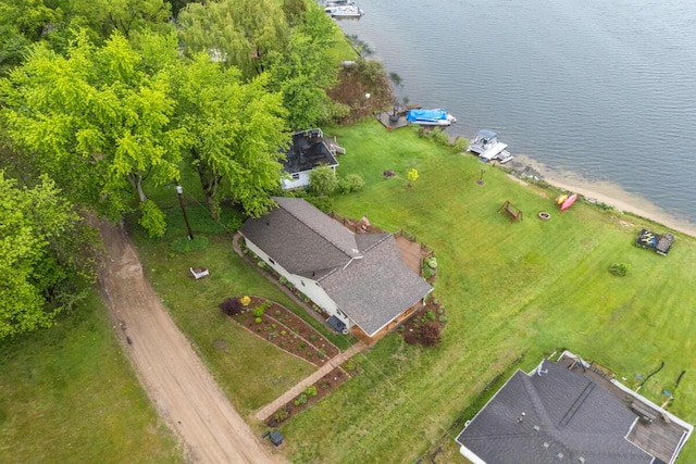 13341 Clausen Rd, Trufant, MI 49347 - view from above of property featuring a large body of water