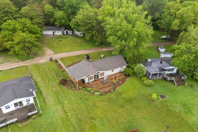 13341 Clausen Rd, Trufant, MI 49347 - aerial view of property and surrounding area