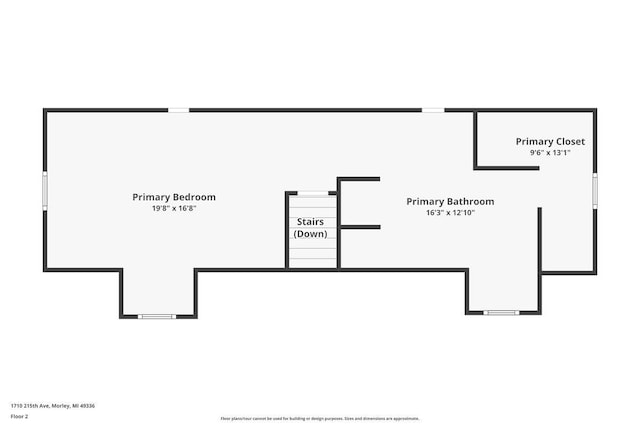 1710 215th Ave, Morley, MI 49336 - floor plan / room layout