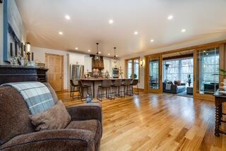 46306 Station Rd, New Buffalo, MI 49117 - living area with light wood finished floors, recessed lighting, and french doors