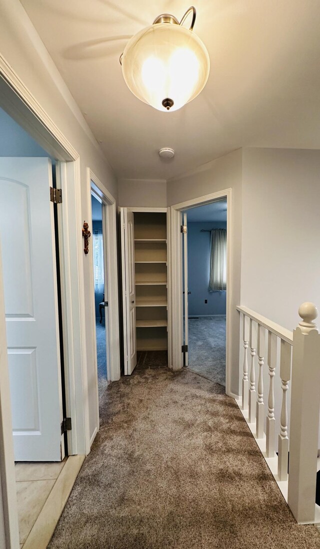 44750 Erin Dr, Plymouth, MI 48170 - corridor featuring carpet and an upstairs landing