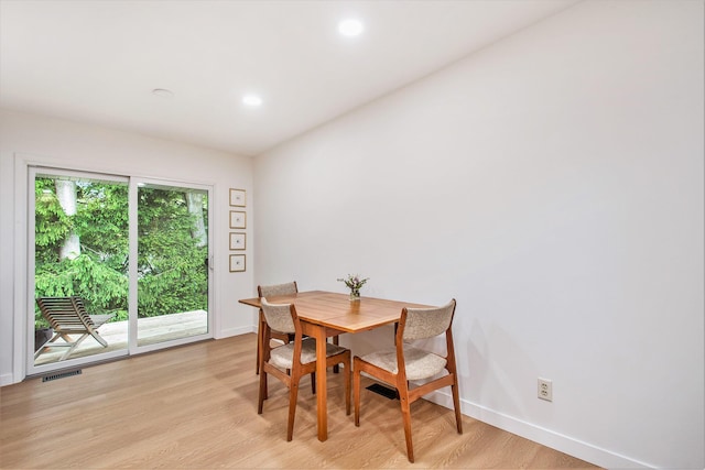 515 Springfield Cir, Niles, MI 49120 - dining room with baseboards, light wood-type flooring, and recessed lighting