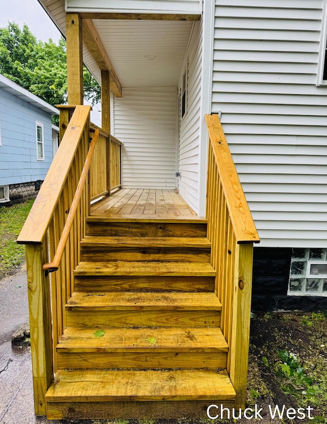 1479 Terrace St, Muskegon, MI 49442 - deck with stairway