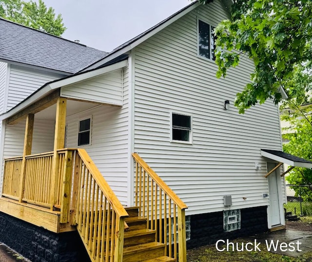 1479 Terrace St, Muskegon, MI 49442 - rear view of property featuring stairs