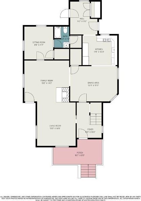 110 N O Keefe St, Cassopolis, MI 49031 - floor plan / room layout