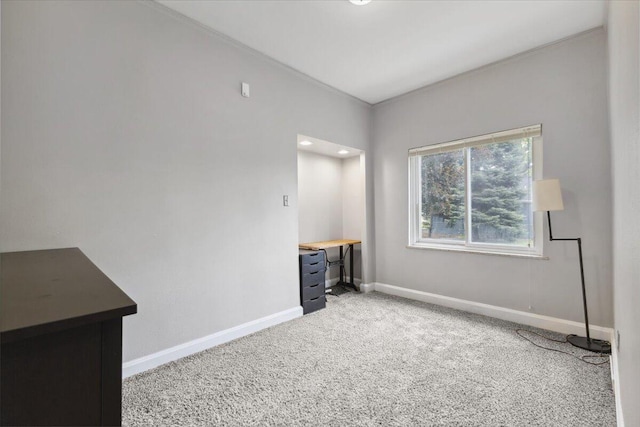 3364 Inman St, Ferndale, MI 48220 - carpeted empty room featuring baseboards and ornamental molding