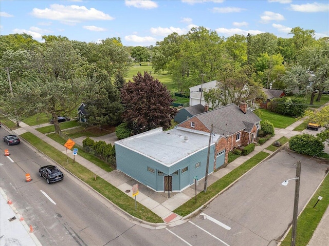 3364 Inman St, Ferndale, MI 48220 - bird's eye view of a tree filled landscape