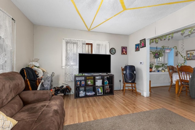 2113 Palace Ave SW, Grand Rapids, MI 49507 - living room with wood finished floors and a textured ceiling