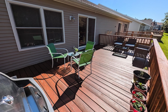 2501 Holiday House Rd, Saint Joseph, MI 49085 - view of wooden deck