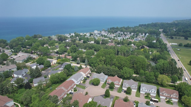 2501 Holiday House Rd, Saint Joseph, MI 49085 - aerial perspective of suburban area with a large body of water