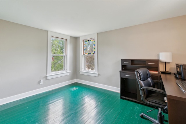 904 Schuring Rd, Portage, MI 49024 - office space featuring hardwood / wood-style floors and baseboards