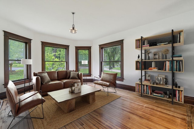 904 Schuring Rd, Portage, MI 49024 - living room with plenty of natural light, wood finished floors, and baseboards