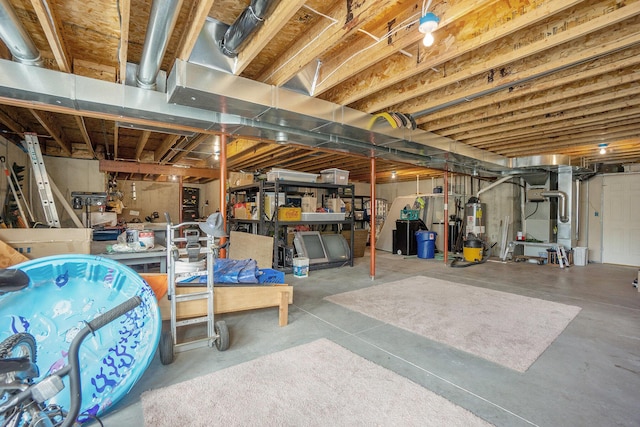 1001 Goodsell St, Otsego, MI 49078 - unfinished below grade area with heating unit and gas water heater