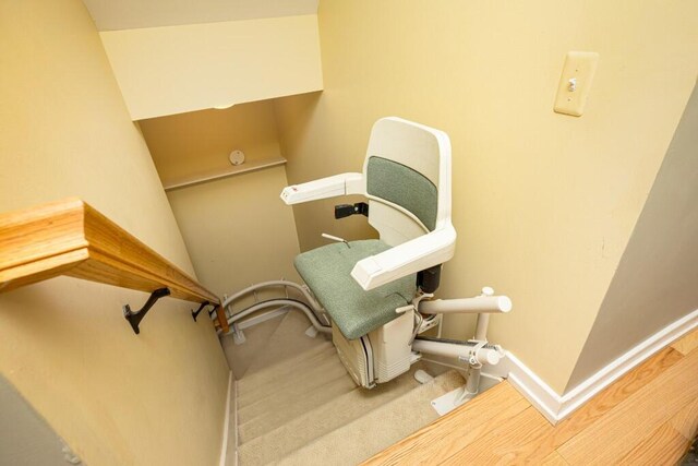4936 Ravine Ct, Ann Arbor, MI 48105 - stairs with carpet and baseboards