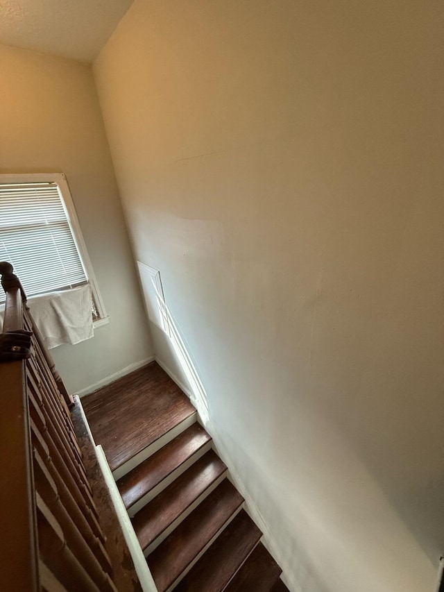 18294 Marlowe St, Detroit, MI 48235 - stairs with wood finished floors and baseboards