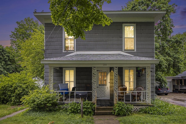 244 W Franklin St, Otsego, MI 49078 - view of front of house with covered porch