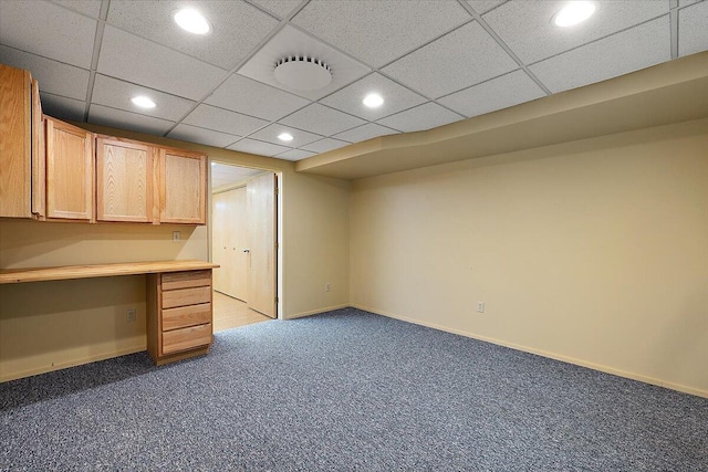 2 Eastbury Ct, Ann Arbor, MI 48105 - finished basement featuring carpet, recessed lighting, and baseboards