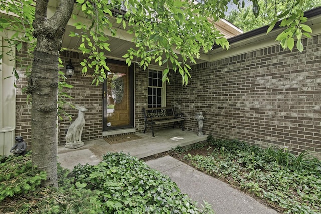 14436 Fairway St, Livonia, MI 48154 - view of exterior entry with brick siding