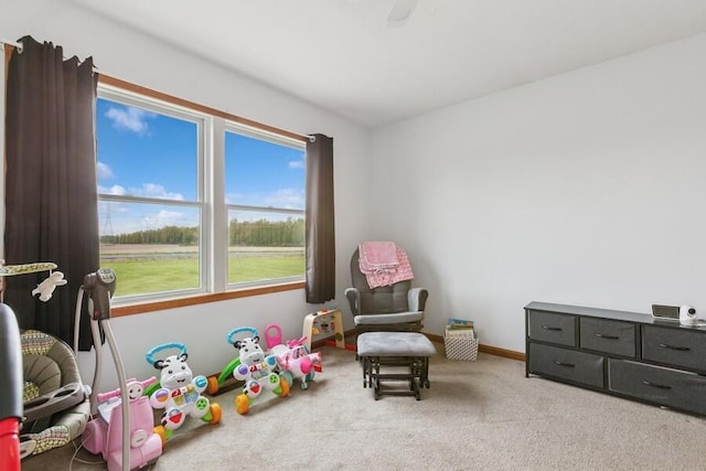 3025 Shawnee Rd, Bridgman, MI 49106 - game room featuring carpet flooring and baseboards