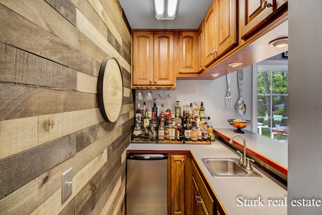 300 N 2nd Ave, Fruitport, MI 49415 - indoor dry bar featuring stainless steel dishwasher