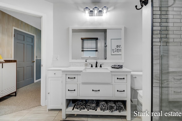 300 N 2nd Ave, Fruitport, MI 49415 - full bath with vanity, a stall shower, and toilet
