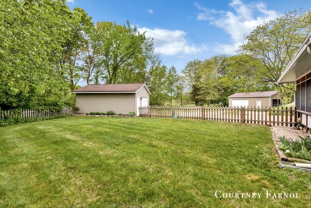 414 135th Ave, Wayland, MI 49348 - view of yard featuring an outdoor structure