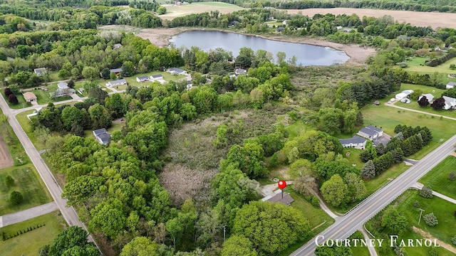 414 135th Ave, Wayland, MI 49348 - aerial view of property and surrounding area featuring a nearby body of water