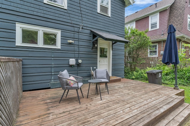 710 S 1st St, Ann Arbor, MI 48103 - view of wooden deck