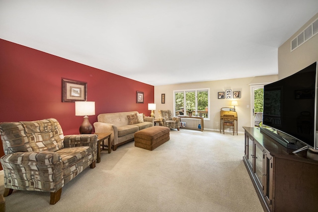 7643 Cottonwood Ln, Dexter, MI 48130 - living area with light colored carpet and baseboards