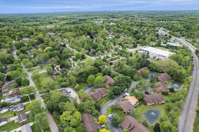 7643 Cottonwood Ln, Dexter, MI 48130 - aerial view of property and surrounding area with a forest