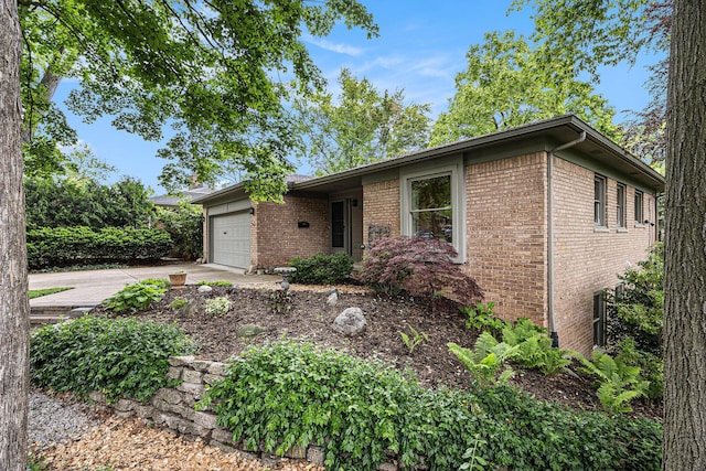 1231 Naples Ct, Ann Arbor, MI 48103 - ranch-style home with brick siding, an attached garage, and driveway