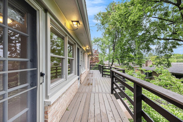 1231 Naples Ct, Ann Arbor, MI 48103 - view of wooden terrace