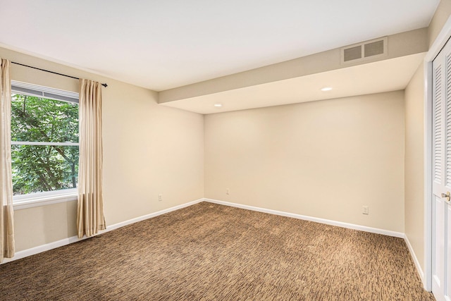 1231 Naples Ct, Ann Arbor, MI 48103 - unfurnished room with carpet flooring, baseboards, and recessed lighting
