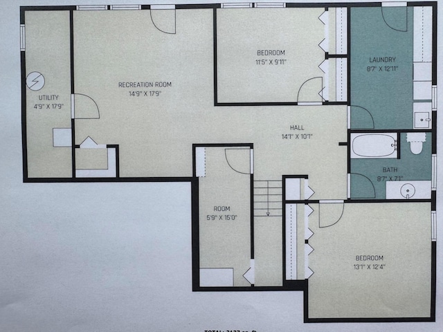 1231 Naples Ct, Ann Arbor, MI 48103 - floor plan / room layout