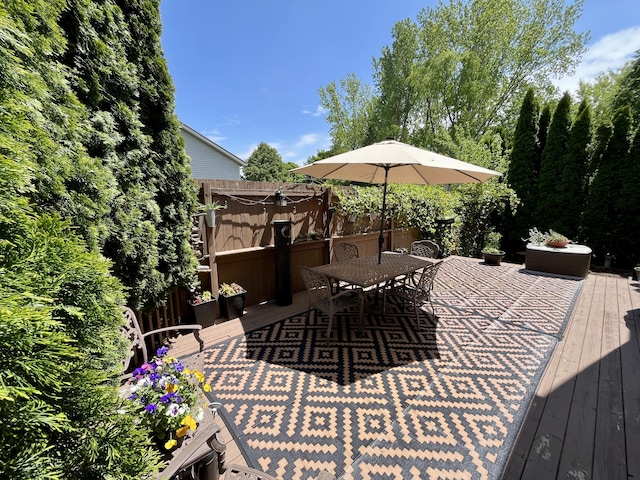 9324 Perry St, Zeeland, MI 49464 - deck with outdoor dining area