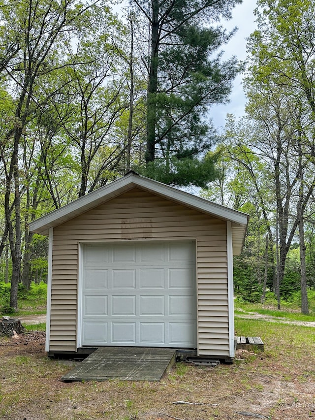 4307 N Mac Rd, Irons, MI 49644 - view of detached garage