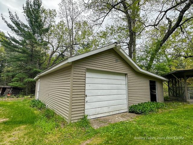 4307 N Mac Rd, Irons, MI 49644 - view of detached garage
