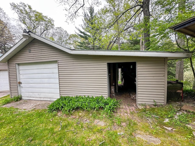 4307 N Mac Rd, Irons, MI 49644 - view of garage