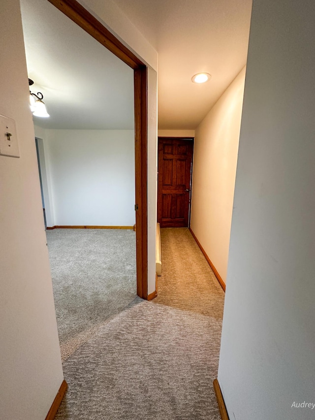 4307 N Mac Rd, Irons, MI 49644 - corridor featuring carpet flooring and baseboards