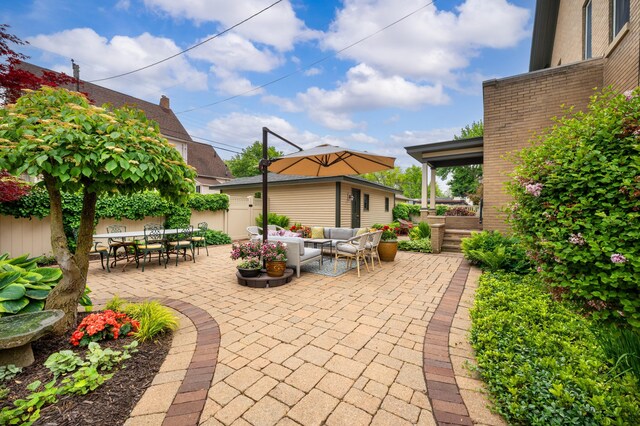 903 Lake Blvd, Saint Joseph, MI 49085 - view of patio / terrace featuring outdoor lounge area and outdoor dining space