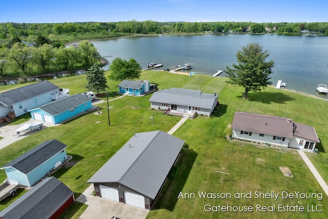 171 Dickerson Vw SW, Stanton, MI 48888 - drone / aerial view of a large body of water