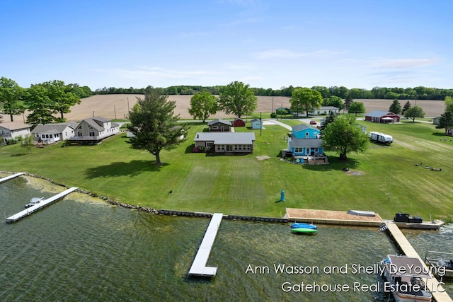 171 Dickerson Vw SW, Stanton, MI 48888 - bird's eye view of a nearby body of water