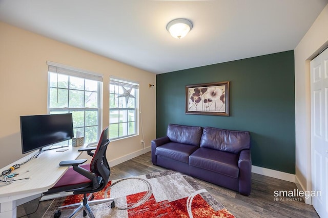 8637 Rainbows End Rd SE, Caledonia, MI 49316 - office space with wood finished floors and baseboards