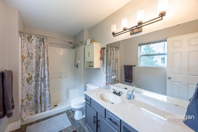 8637 Rainbows End Rd SE, Caledonia, MI 49316 - bathroom with vanity and curtained shower