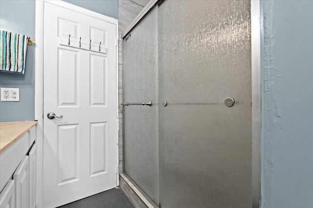 35519 Canyon Dr, Westland, MI 48186 - bathroom with a stall shower and vanity