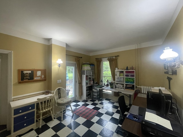 7100 Wing Lake Rd, Bloomfield Hills, MI 48301 - home office with tile patterned floors