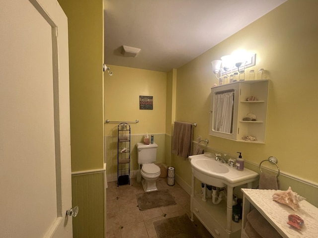 7100 Wing Lake Rd, Bloomfield Hills, MI 48301 - bathroom with tile patterned floors and toilet